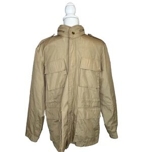 Vintage Saturday's NYC Khaki Tan Safari Field‎ Jacket Military Utility Men's M